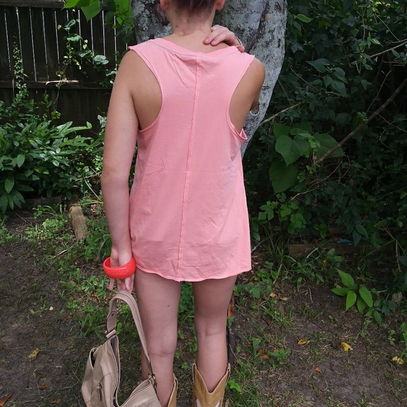 πΊHPπ Miss Me Jeans Fleur De Lis Hi-Low Tank Top - Picture 4 of 6